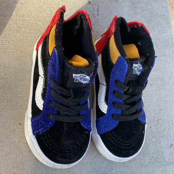 Vans multi colored back zips Toddler size 5 - Picture 2 of 5